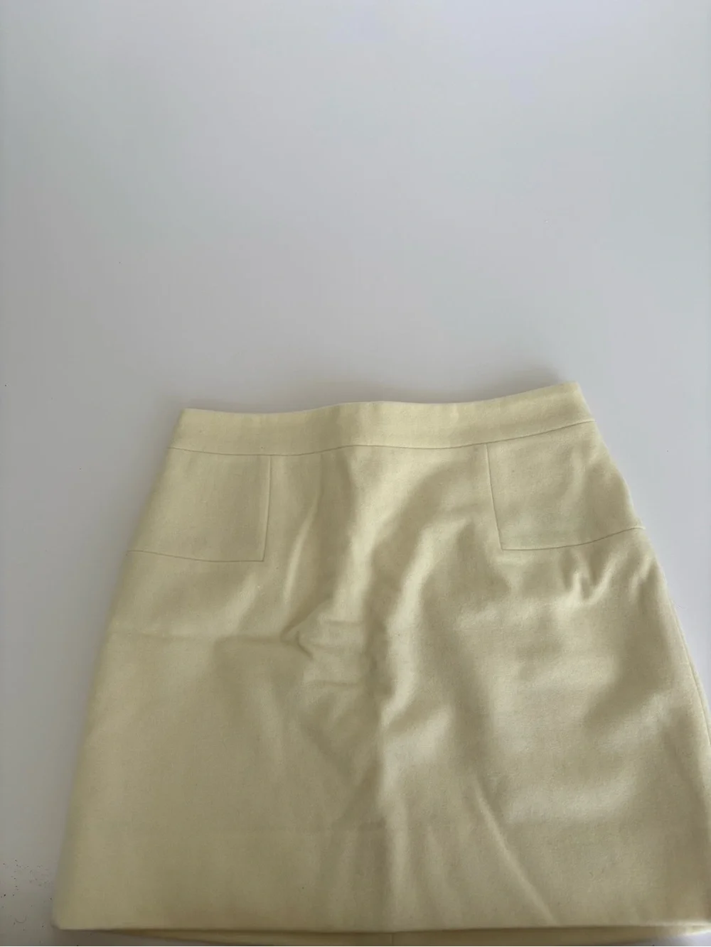 J. Crew Pale Yellow Mini Skirt